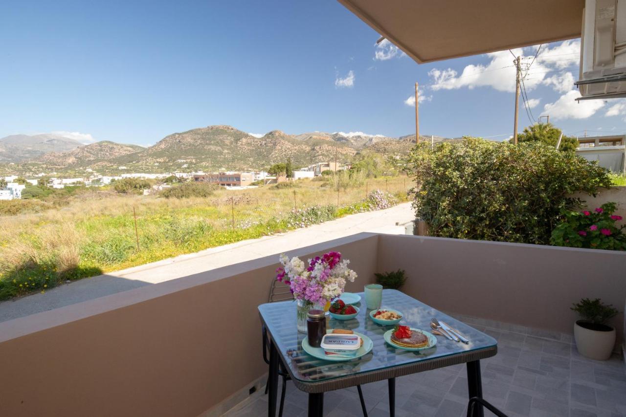 Studio Athena With Panoramic View Of Makrygialos Apartment Pilalimata ภายนอก รูปภาพ