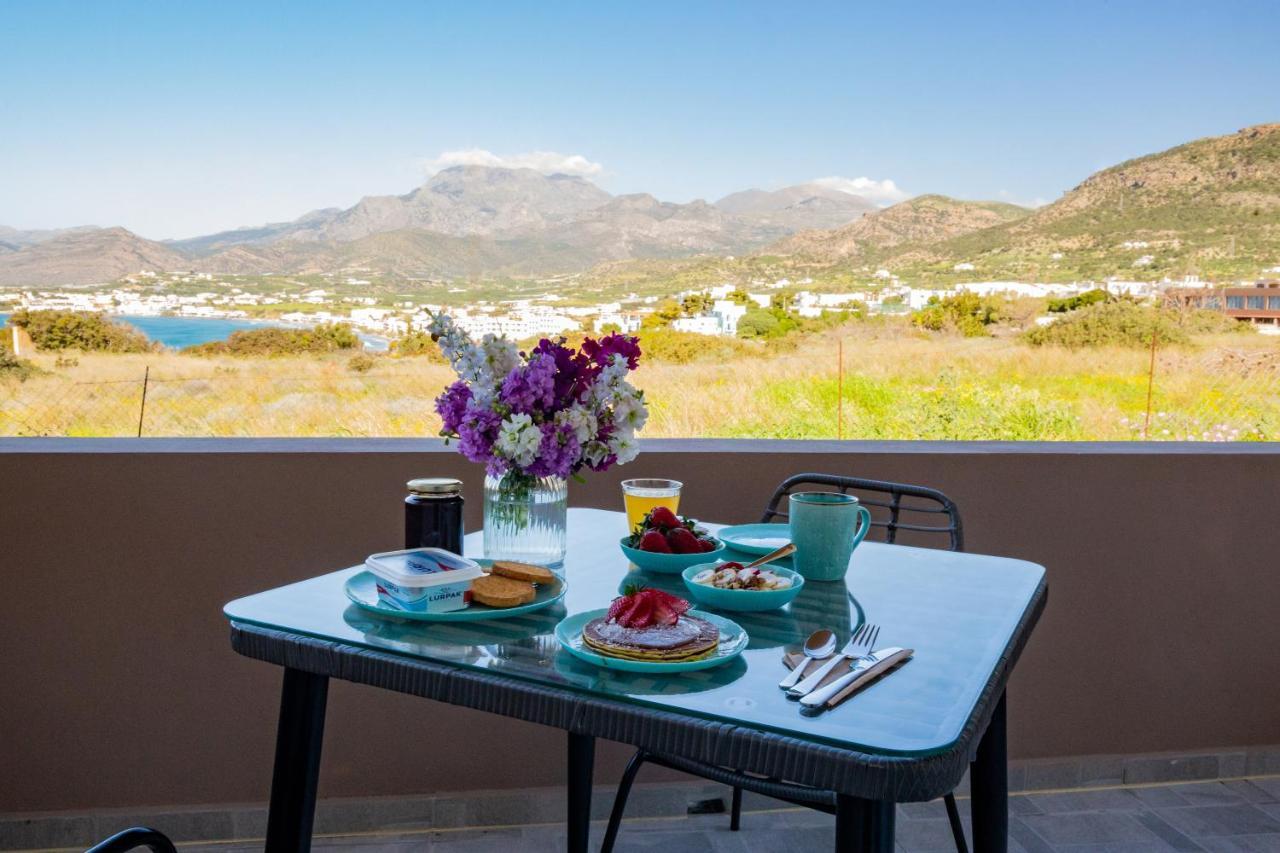 Studio Athena With Panoramic View Of Makrygialos Apartment Pilalimata ภายนอก รูปภาพ