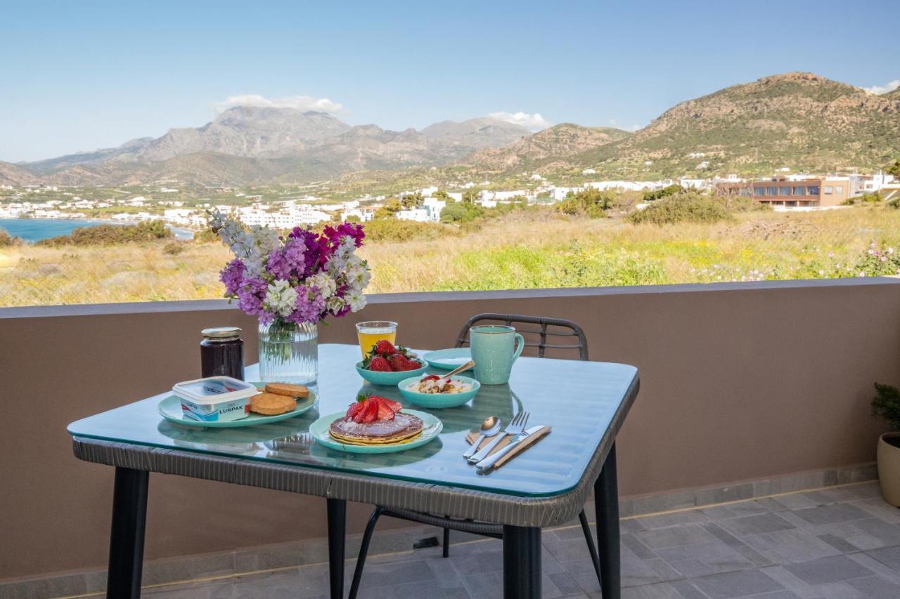 Studio Athena With Panoramic View Of Makrygialos Apartment Pilalimata ภายนอก รูปภาพ